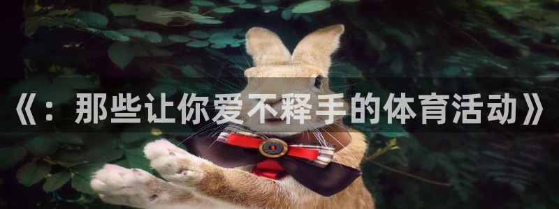 3377体育官方正版app官网：《：那些让你爱不释手的体育活